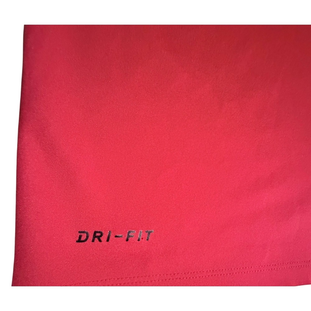 Nike Golf Polo Shirt Red Dri Fit Swoosh Logo Mens XL - Picture 4 of 9